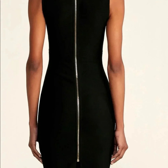 Few Moda Black Mesh Cut-out Exposed Zipper Dress - Picture 3 of 11